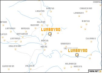 map of Lumbayao