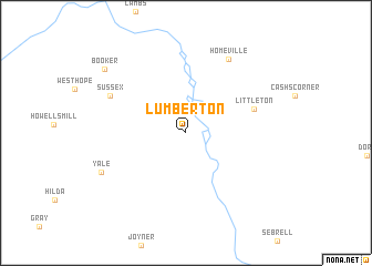 map of Lumberton