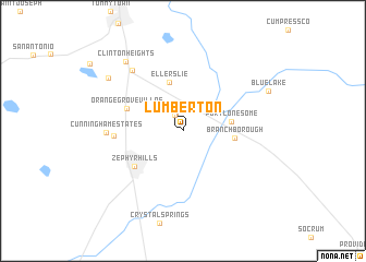 map of Lumberton