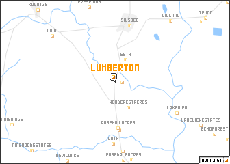 map of Lumberton