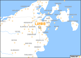 map of Lumbia