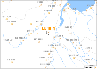 map of Lumbia