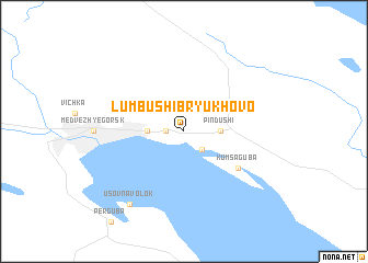 map of Lumbushi-Bryukhovo