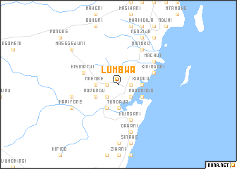 map of Lumbwa