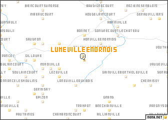 map of Luméville-en-Ornois