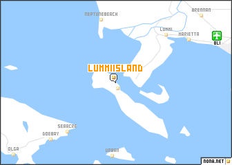 map of Lummi Island