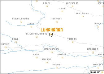 map of Lumphanan