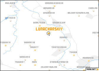 map of Lunacharskiy