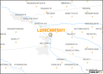 map of Lunacharskiy