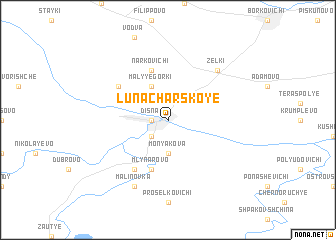 map of Lunacharskoye