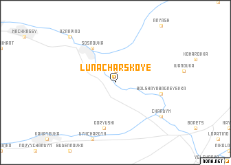 map of Lunacharskoye