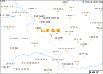 map of Lunanshui