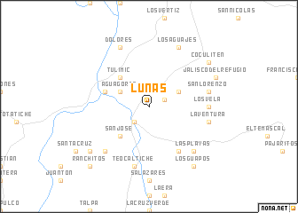 map of Lunas