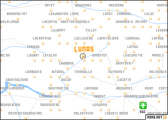 map of Lunas