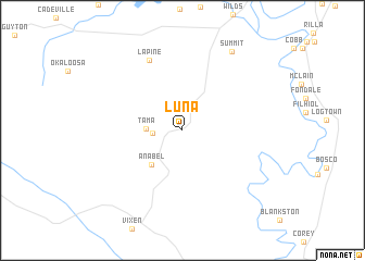 map of Luna