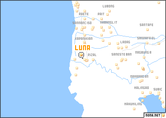 map of Luna