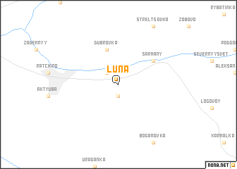 map of Luna