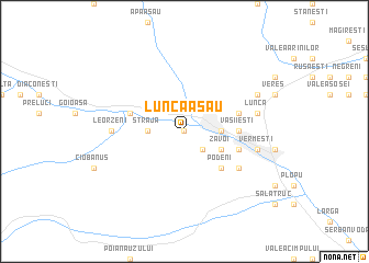 map of Lunca Asău