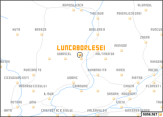 map of Lunca Borlesei