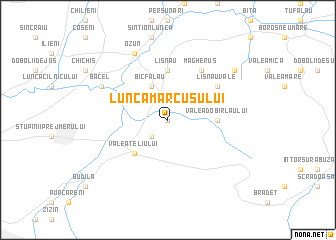 map of Lunca Mărcuşului