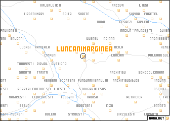 map of Luncani-Marginea