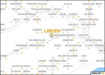 map of Lunceni