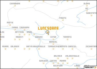 map of Luncşoara