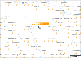 map of Luncşoara