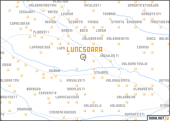 map of Luncşoara