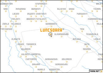 map of Luncşoara