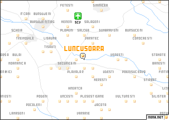 map of Luncuşoara