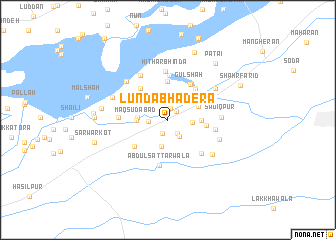 map of Lunda Bhadera