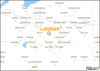 map of Lundager