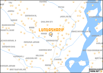 map of Lunda Sharīf