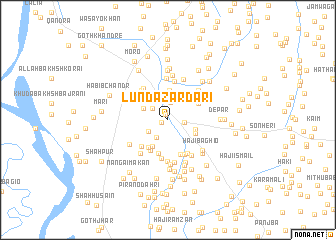 map of Lunda Zardāri