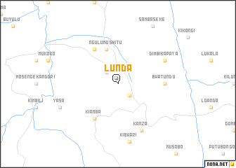 map of Lunda