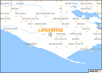 map of Lundegårde