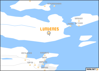 map of Lundenes