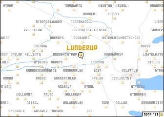 map of Lunderup