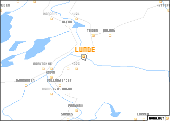 map of Lunde