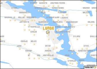 map of Lunde