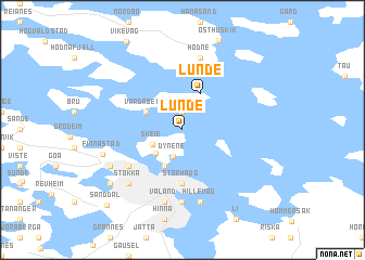 map of Lunde