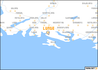 map of Lunde