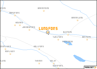 map of Lundfors