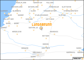 map of Lundsbrunn