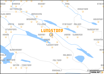 map of Lundstorp