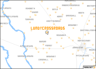 map of Lundy Crossroads