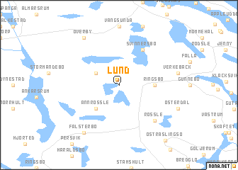 map of Lund