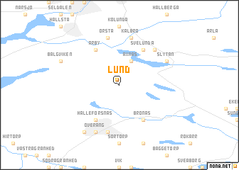 map of Lund