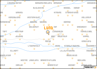 map of Lund